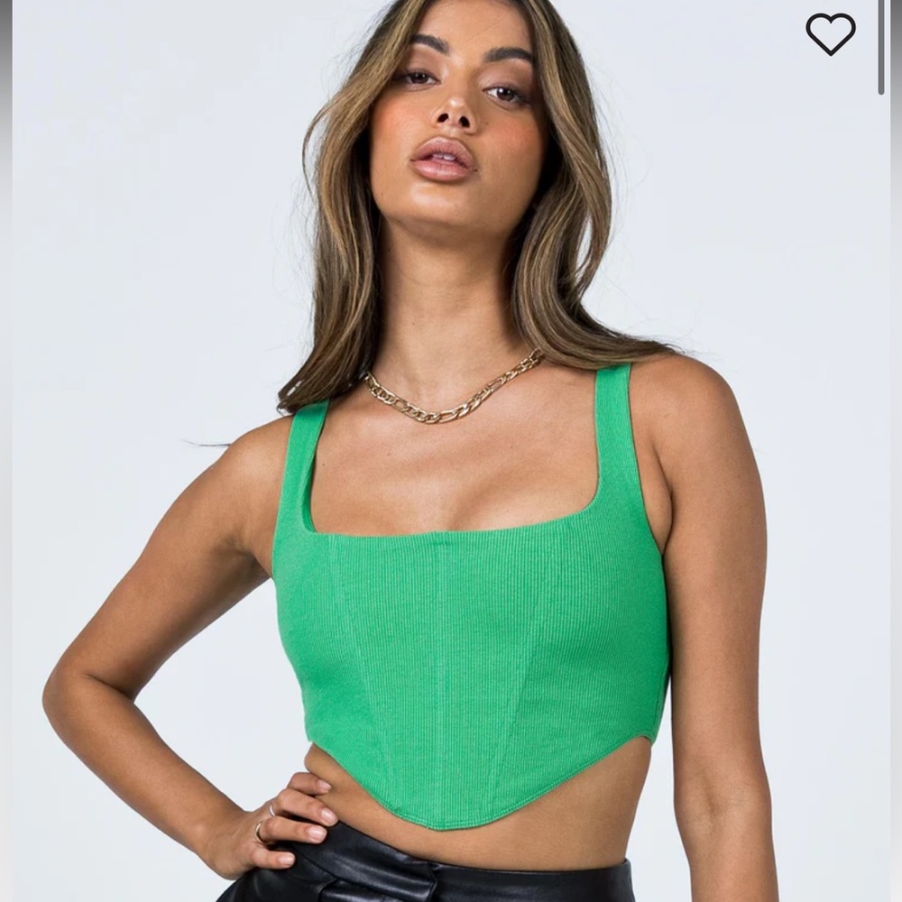 Green Women's Crop Top